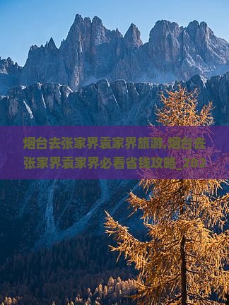 烟台去张家界袁家界旅游
