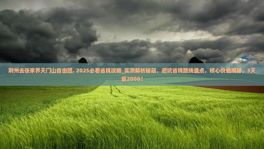 荆州去张家界天门山自由团