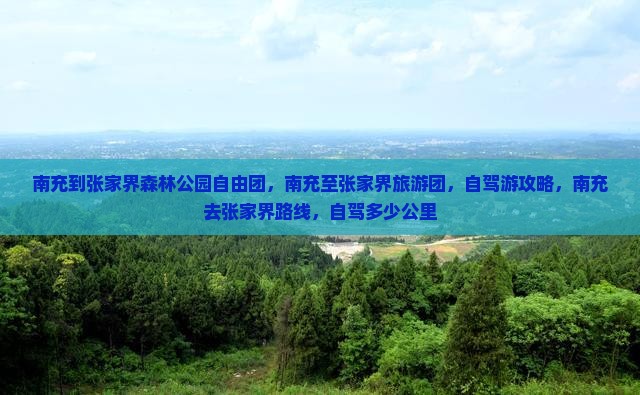 南充到张家界森林公园自由团