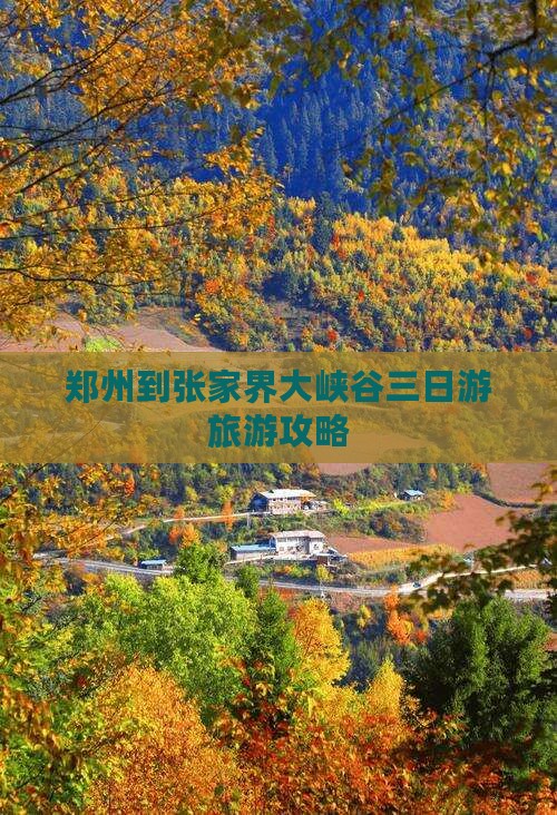 郑州到张家界大峡谷三日游