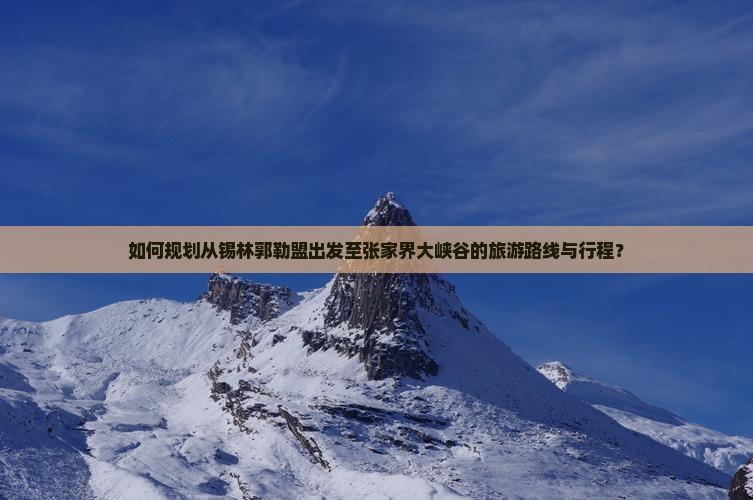 如何规划从锡林郭勒盟出发至张家界大峡谷的旅游路线与行程？