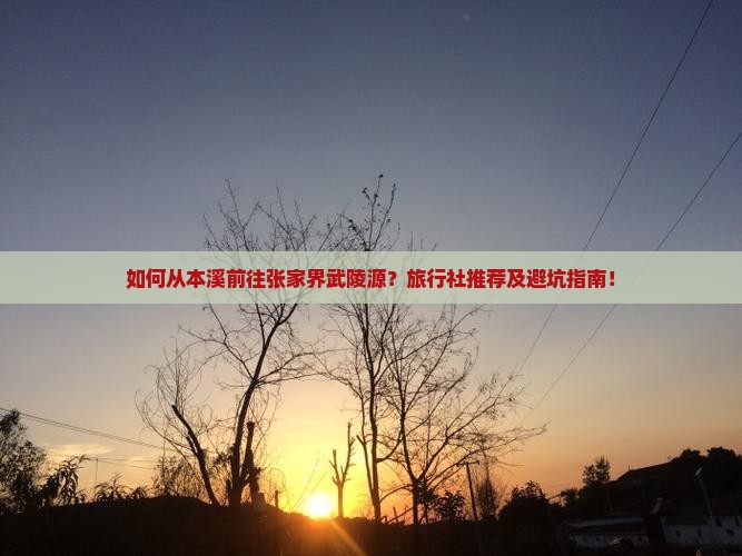 如何从本溪前往张家界武陵源？旅行社推荐及避坑指南！