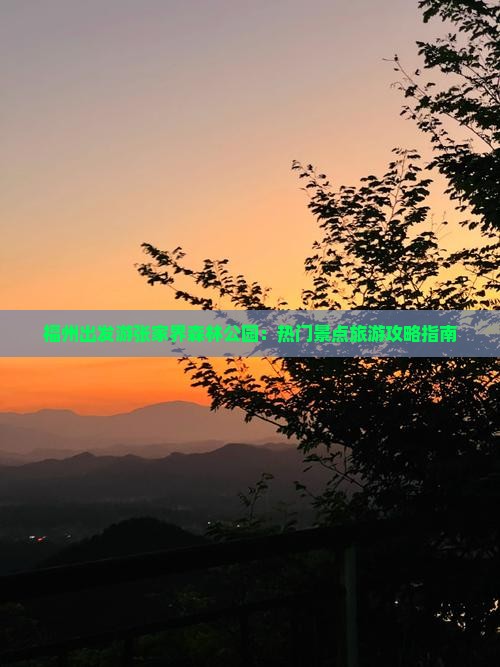 福州出发游张家界森林公园：热门景点旅游攻略指南
