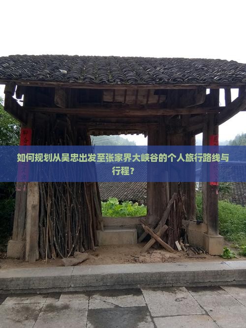 如何规划从吴忠出发至张家界大峡谷的个人旅行路线与行程？