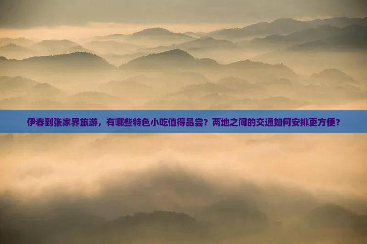 伊春到张家界旅游，有哪些特色小吃值得品尝？两地之间的交通如何安排更方便？
