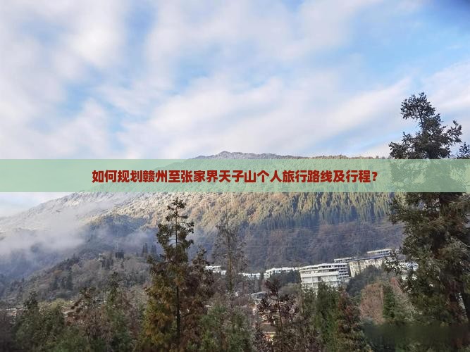 如何规划赣州至张家界天子山个人旅行路线及行程？