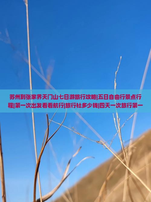 苏州到张家界天门山七日游旅行攻略|五日自由行景点行程|第一次出发看看航行|旅行社多少钱|四天一次旅行第一