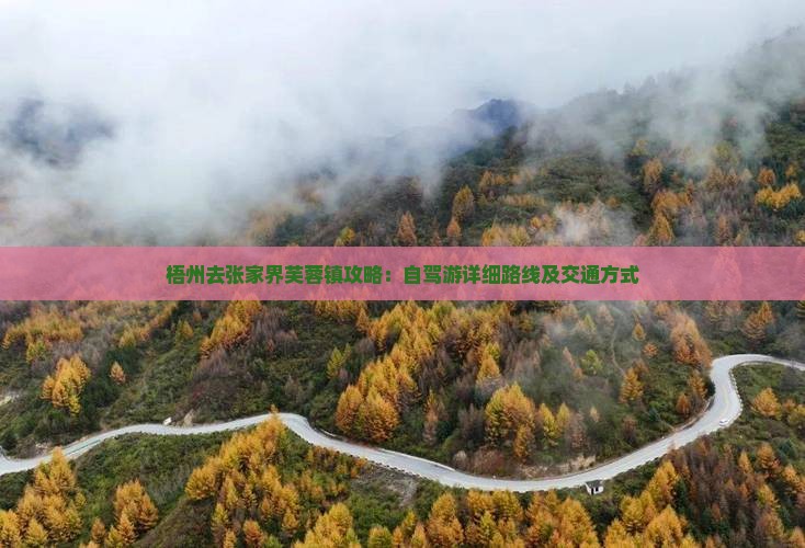 梧州去张家界芙蓉镇攻略：自驾游详细路线及交通方式