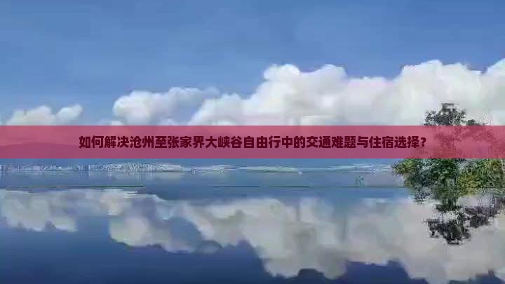 如何解决沧州至张家界大峡谷自由行中的交通难题与住宿选择？
