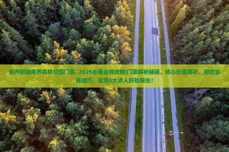宿州到张家界森林公园门票