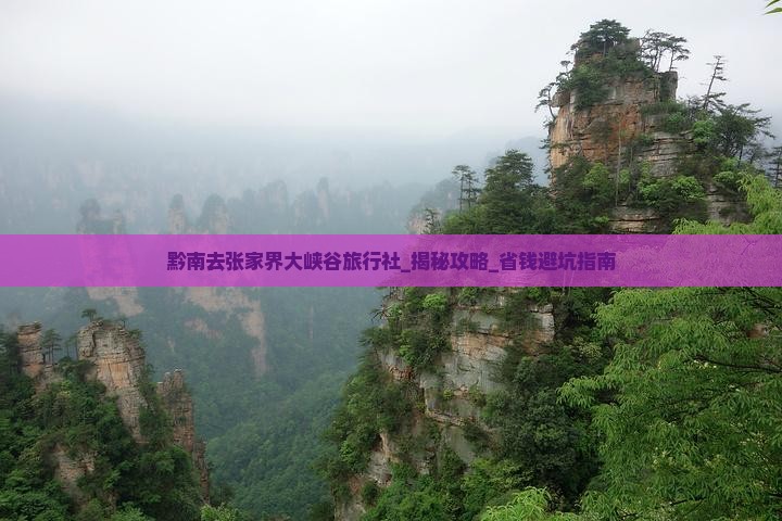 黔南去张家界大峡谷旅行社
