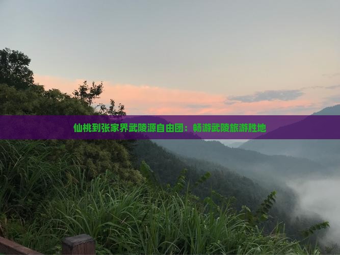 仙桃到张家界武陵源自由团