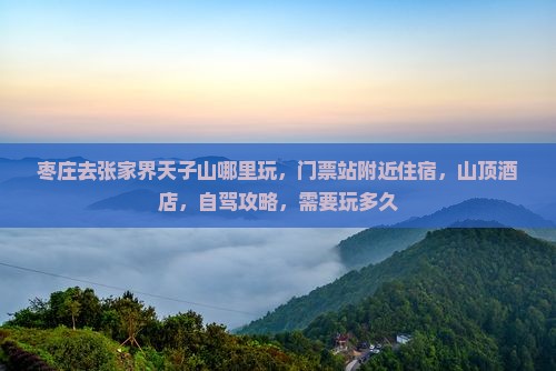 枣庄去张家界天子山哪里玩