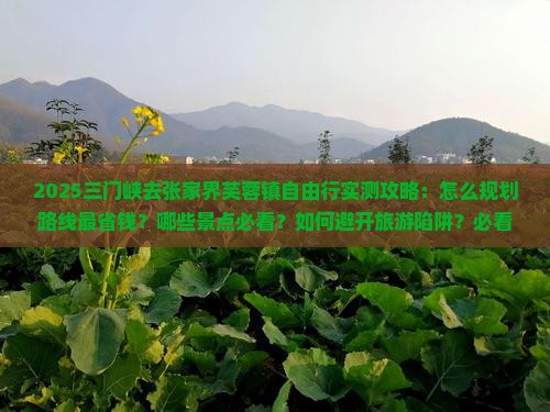 三门峡去张家界芙蓉镇自由行