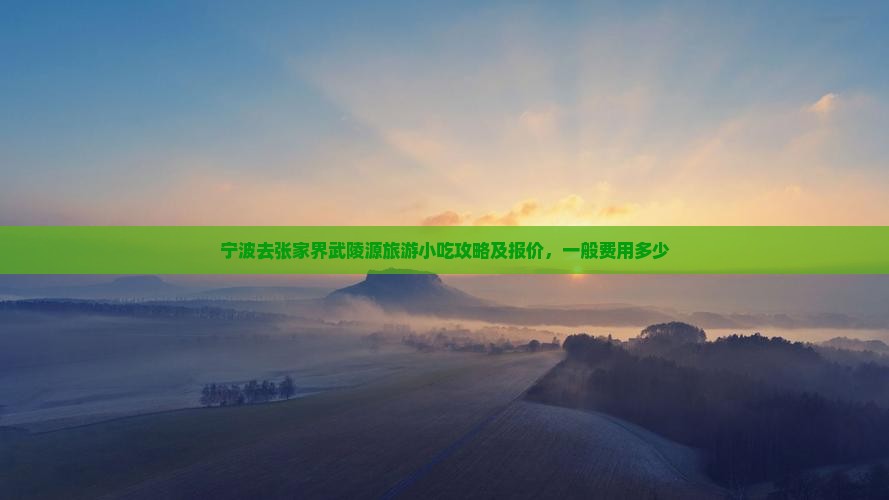 宁波去张家界武陵源旅游小吃攻略及报价，一般费用多少
