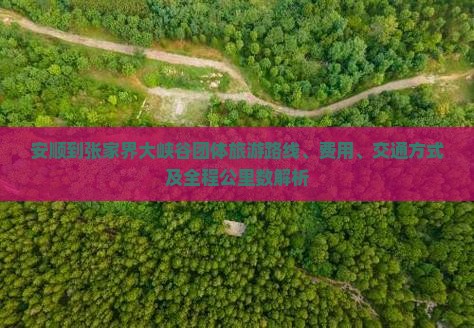 安顺到张家界大峡谷团体旅游路线、费用、交通方式及全程公里数解析
