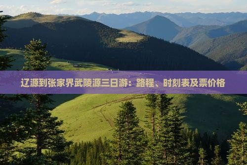 辽源到张家界武陵源三日游：路程、时刻表及票价格