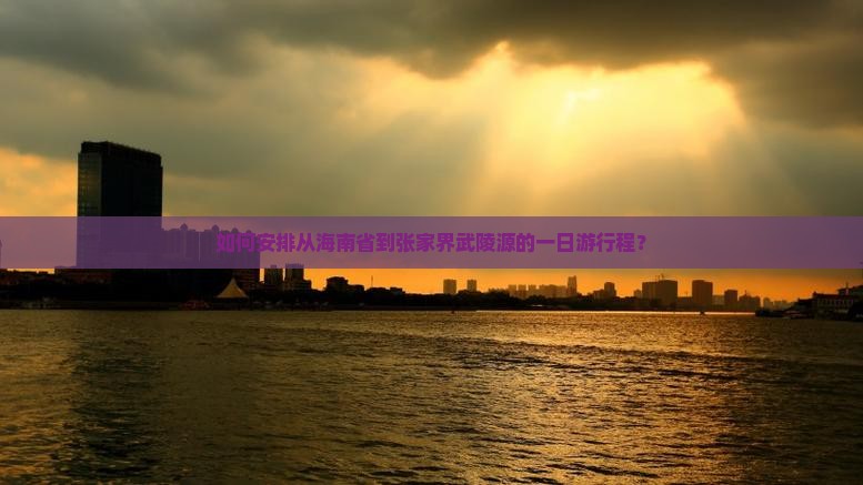 如何安排从海南省到张家界武陵源的一日游行程？