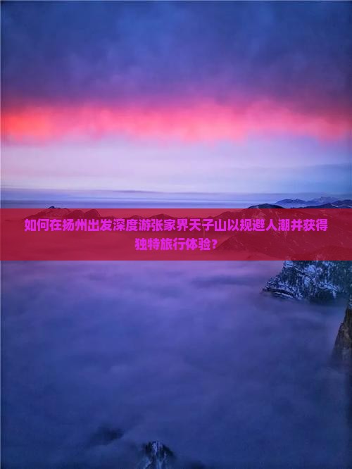 如何在扬州出发深度游张家界天子山以规避人潮并获得独特旅行体验？