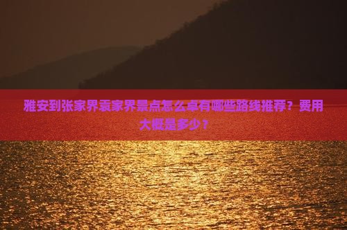 雅安到张家界袁家界景点怎么卓有哪些路线推荐？费用大概是多少？