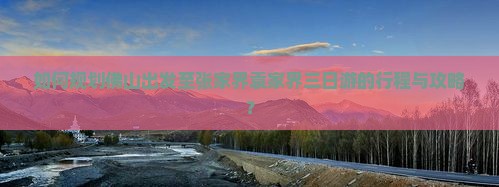 如何规划佛山出发至张家界袁家界三日游的行程与攻略？