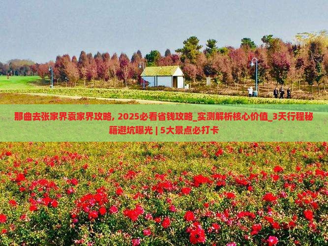 那曲去张家界袁家界攻略