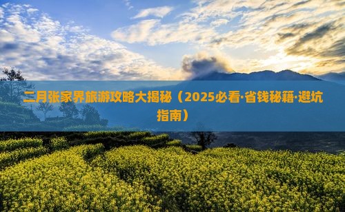 二月到张家界个人游 二月到张家界个人游