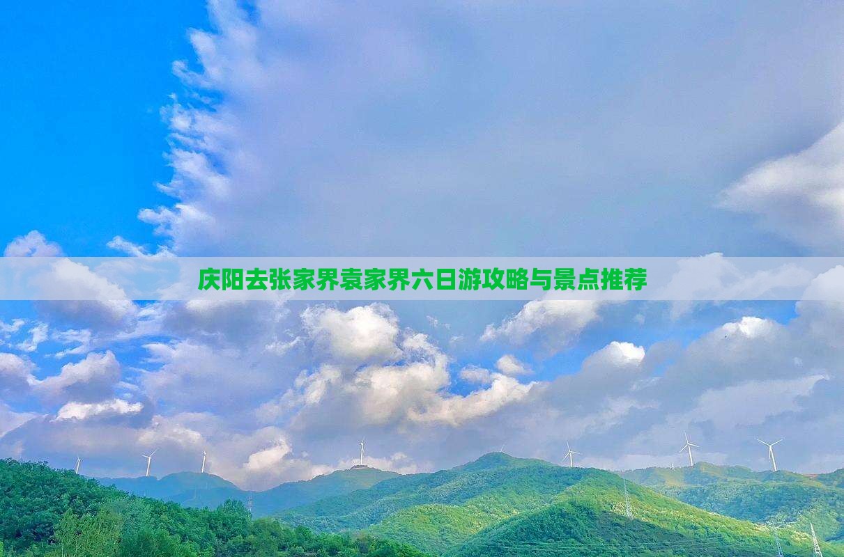 庆阳去张家界袁家界六日游