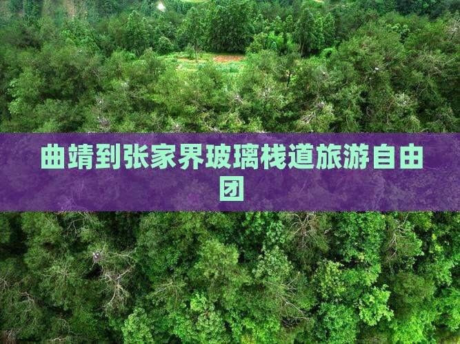 曲靖到张家界玻璃栈道自由团