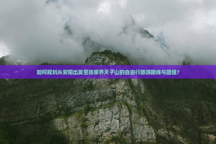 如何规划从安阳出发至张家界天子山的自由行旅游路线与团组？