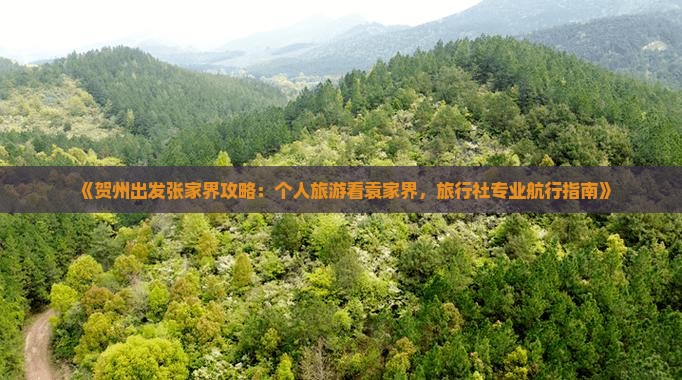 《贺州出发张家界攻略：个人旅游看袁家界，旅行社专业航行指南》