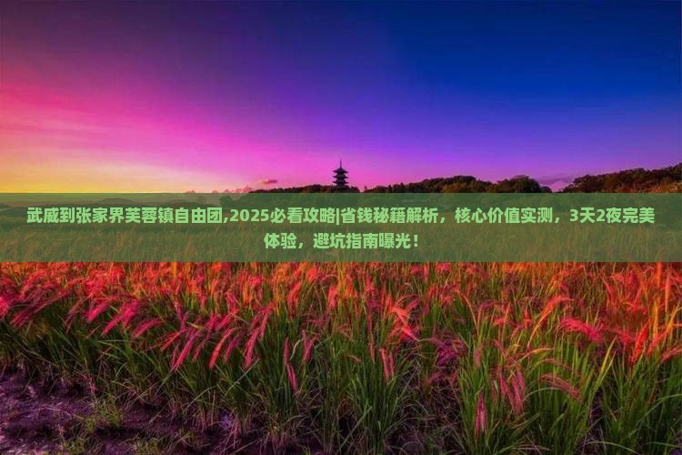 武威到张家界芙蓉镇自由团