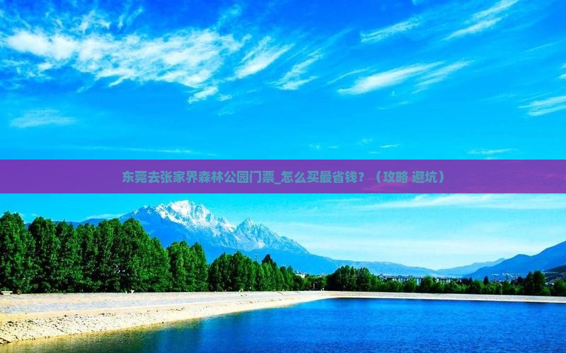 东莞去张家界森林公园门票