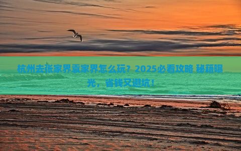 杭州去张家界袁家界哪里玩