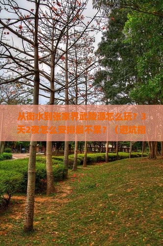 衡水去张家界武陵源哪里玩