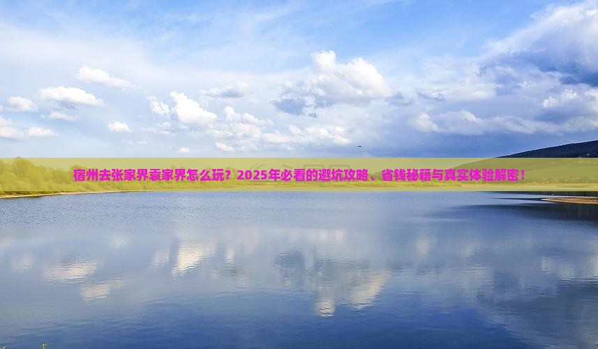宿州去张家界袁家界旅行社