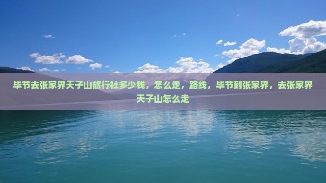 毕节去张家界天子山旅行社