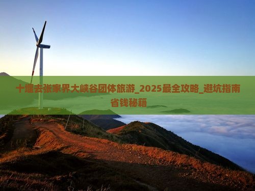 十堰去张家界大峡谷团体旅游