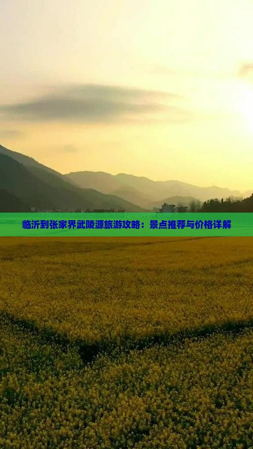 临沂到张家界武陵源旅行社