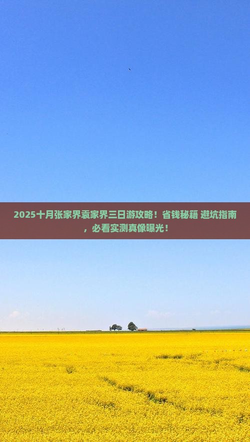 十月到张家界袁家界三日游 十月到张家界袁家界三日游