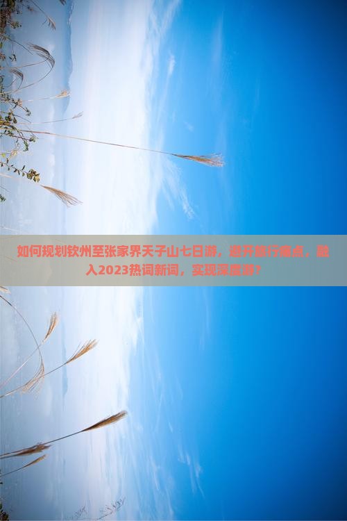 如何规划钦州至张家界天子山七日游，避开旅行痛点，融入2023热词新词，实现深度游？