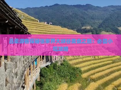 吕梁游客探秘张家界大峡谷美食之旅：必尝小吃攻略