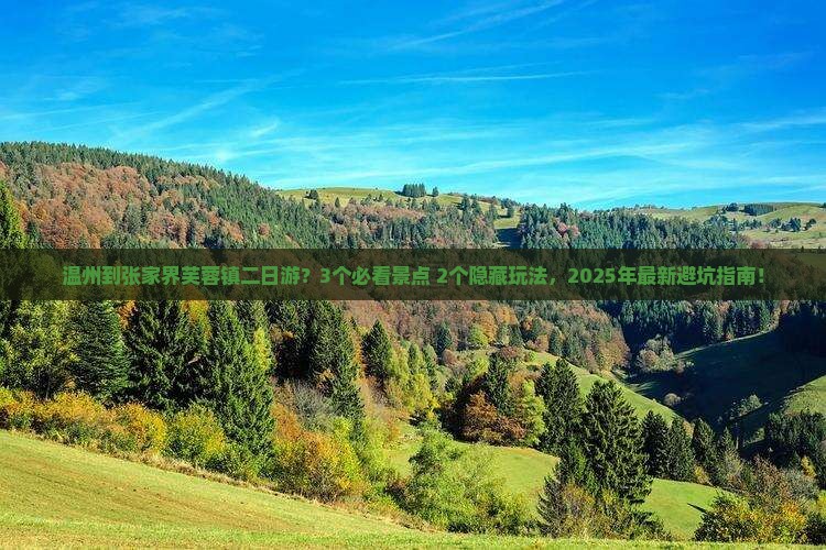 温州到张家界芙蓉镇二日游