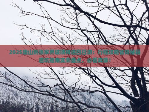 唐山到张家界玻璃栈道四日游