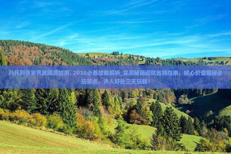 八月到张家界武陵源旅游