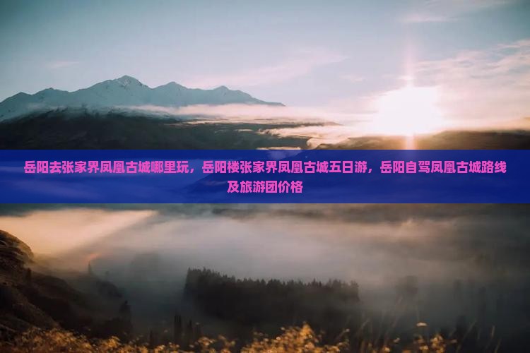 岳阳去张家界凤凰古城哪里玩