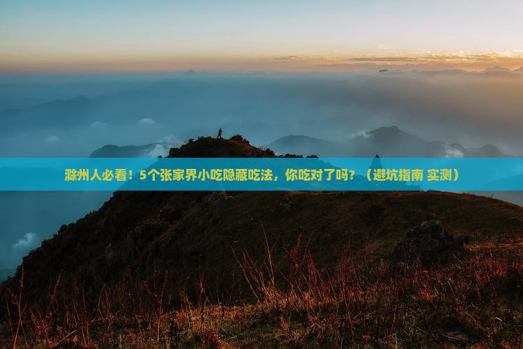 滁州去张家界旅游小吃