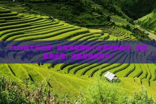大庆到张家界芙蓉镇七日游