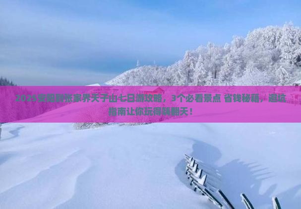 安阳到张家界天子山七日游