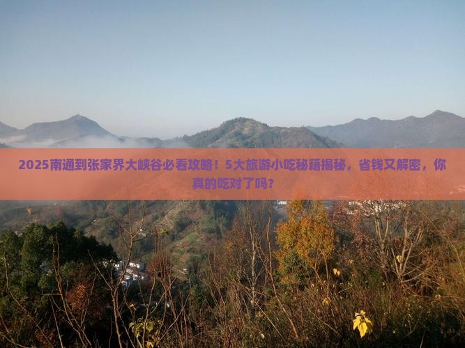南通到张家界大峡谷旅游小吃